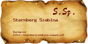 Sternberg Szabina névjegykártya